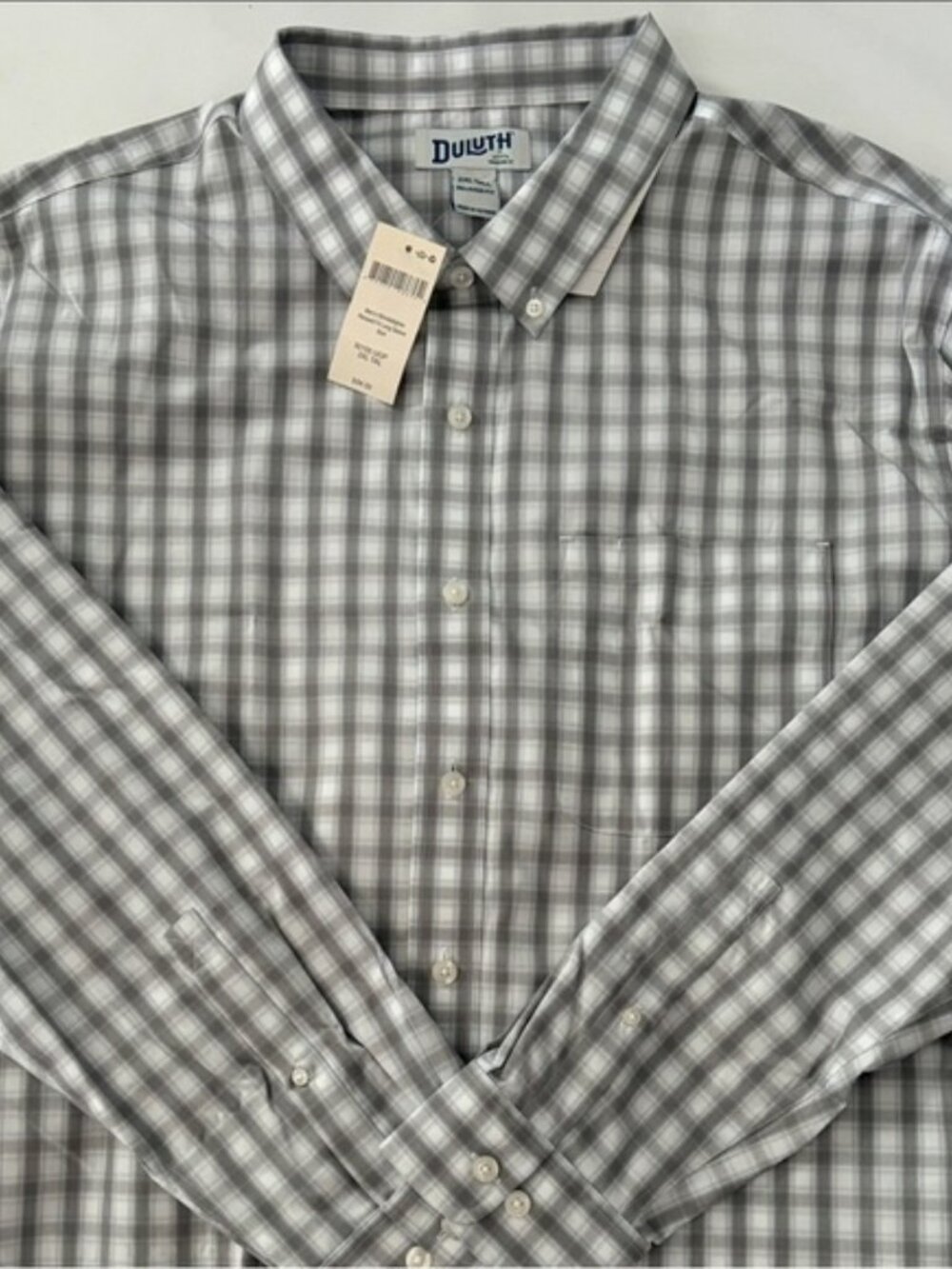 Duluth Trading Co Wrinklefighter Relaxed Fit Long Sleeve Shirt size XXL Tall - Picture 3 of 12